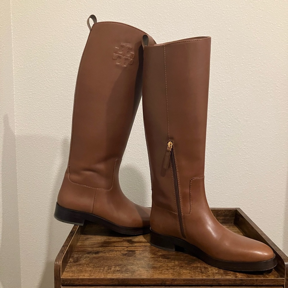 Tory Burch Riding Boots (Brown) - Picture 4 of 8